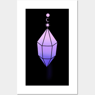 Bi Pride Flag Witchy Pendant Posters and Art